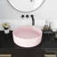 Lavabo de salle de bain vasque circulaire en céramique avec design artistique pour salles de bain modernes et élégantes