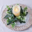  Faux fleurs artificielles en soie artificielle Simulation de fleurs Anneau de bougie Tasse de guirlande Anneau de table Festival Décoration de fête Arrangement n'incluant pas les bougies