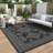 Outdoor Area Rug 9' x 12' Reversible Waterproof Plastic Straw Weave with UV-Resistant Finish and Foldable Portable Design for Patio, Deck or Camping-939668417-939668418