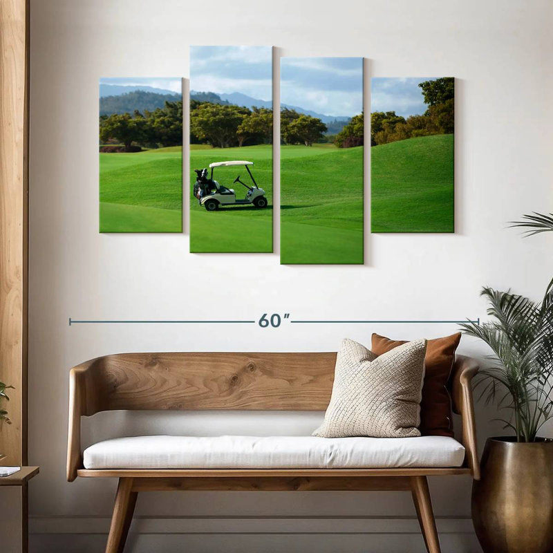 Golf course cart Sireci, H 32 po x l 52 po