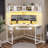 Athelia Corner Metal Base Computer Desk-434796619
