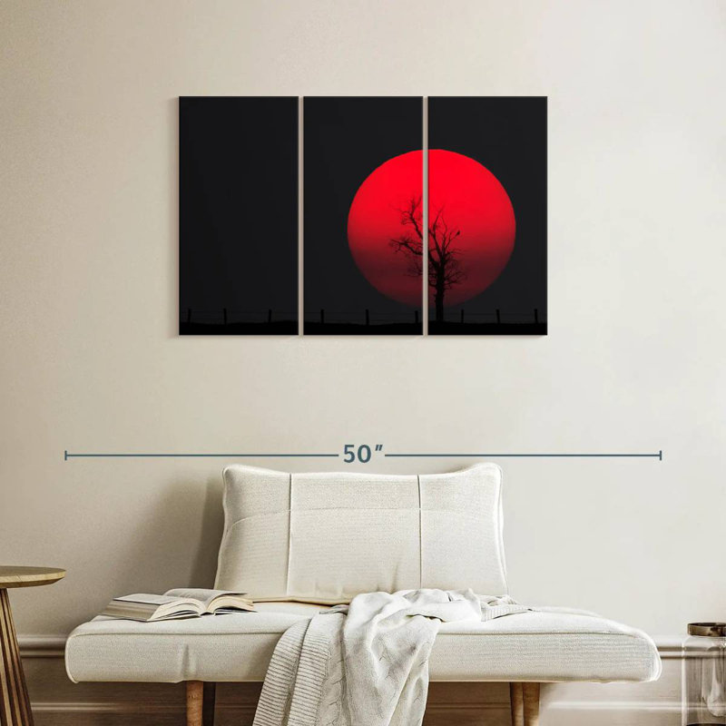 Oberle Red Full Moon, 36" H x 57" W