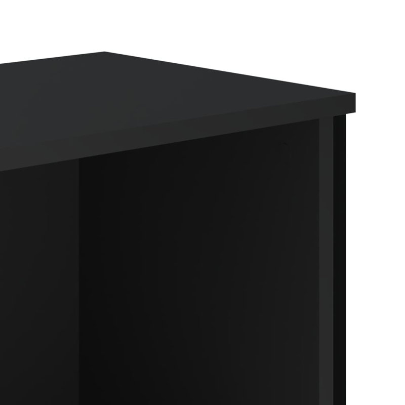 Samiria Bookcase, Black, (4 Shelves) 137.5cm H x 50cm W x 31cm D