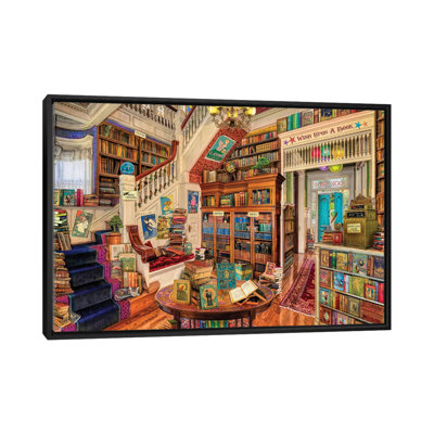 «Wish When a Bookshop II», impression sur toile tendue