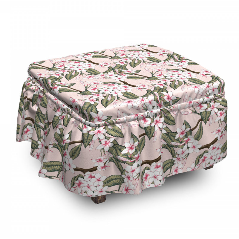 Box Cushion Ottoman Slipcover