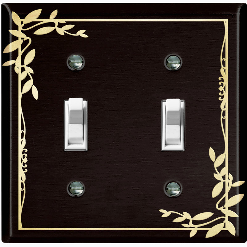 Landscape & Nature 2 - Gang Toggle Light Switch Standard Wall Plate