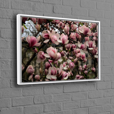Handcrafted Magnolia Flower Wall Art Print On 3D Canvas For A Perfect Gift For Home Decor Lovers