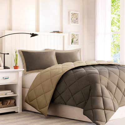 3m Comforter King, Down Alternative, 2 Zippered Shams, Reversible, Machine Washable And Warm Alternative , Reversible With Diamond Quilting,