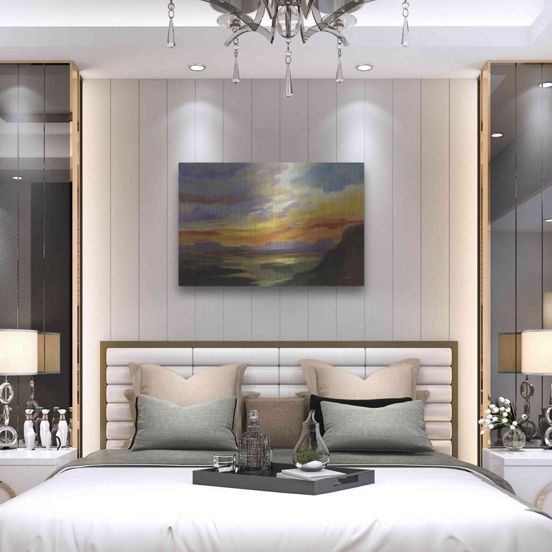 Brayden Studio® «Sonoran Desert Sunset» par Silvia Vassileva, art mural en métal, H 24 po x l 36 po