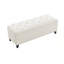 Banc repose-pieds capitonné avec rangement et repose-pieds pour l'entrée du salon-128632851
