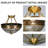 4 - Light Dome Chandelier Dimmable
