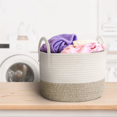 Fabric Laundry Basket with Handles