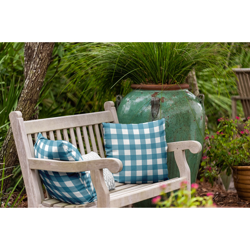  Housse et insert de coussin décoratif en polyester pour intérieur / extérieur E par Design, Bleu sarcelle irréel