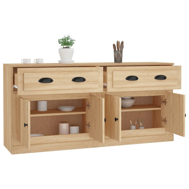 Huya Display Cabinet, Sonoma Oak
