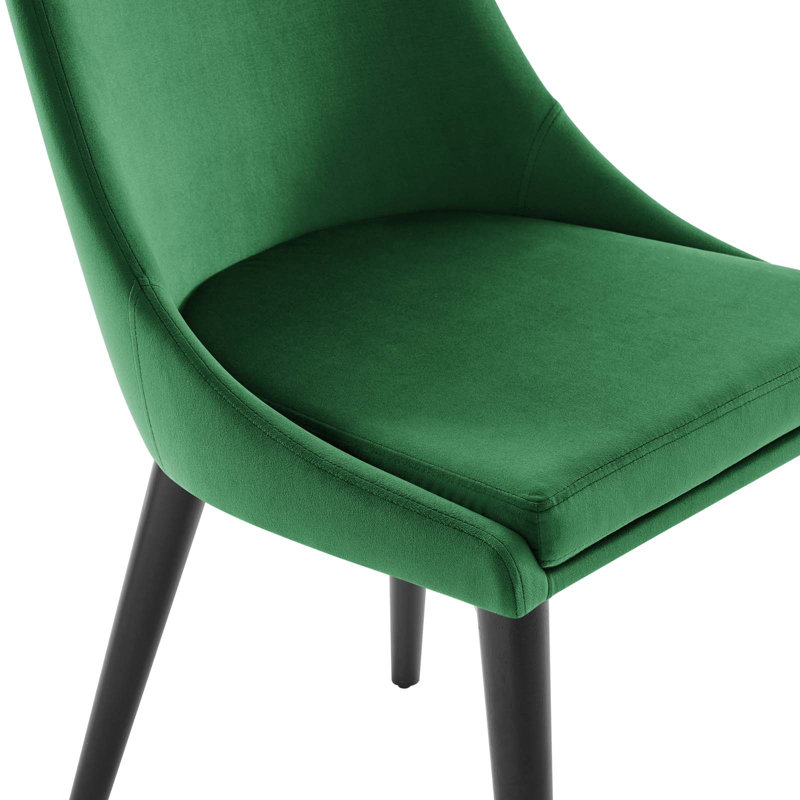 Modway Viscount Performance Velvet Dining Chair, Emerald, 2