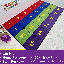 Tapis de classe KidCarpet.com Numbers - Bright Seating Grid, 2,29 m x 3,66 m-1867316492