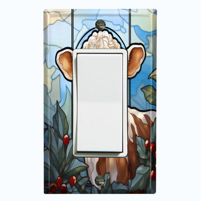 Nature Themed 1 - Gang Single Outlet Standard Wall Plate