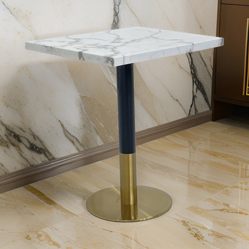 Kyanni Square Bar Table, White