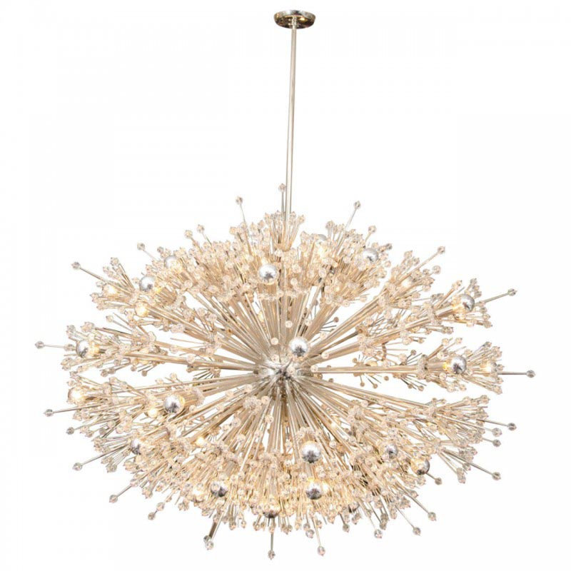 Lustre Starburst, H 37 po x l 55 po x P 55 po, Givré