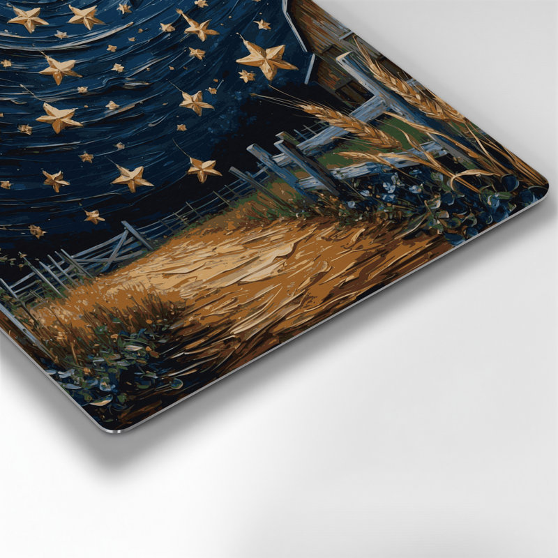 «Farm Country Stars», art mural gris en métal, H 32 po x l 32 po