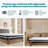 3'' Bamboo Fiber Blend Hemp Pattern Gel Memory Foam Mattress Topper-458535793