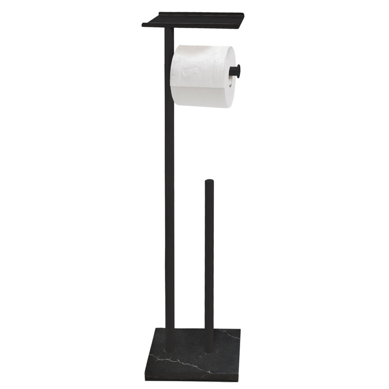 Porte-papier hygiénique, Noir mat