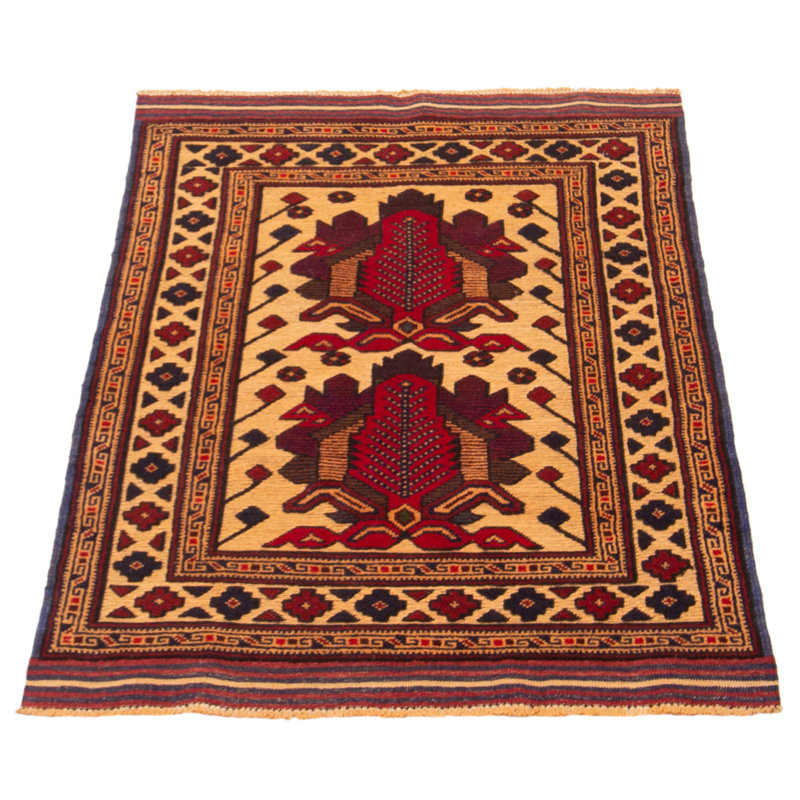 Tapis rouge tadjik 2 pi 11 po x 4 pi 6 po