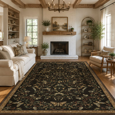 Tapis oriental doux en laine synthétique à motif géométrique