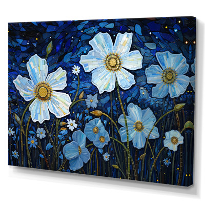Moonlight Wildflowers Field Dreams sur impression sur toile