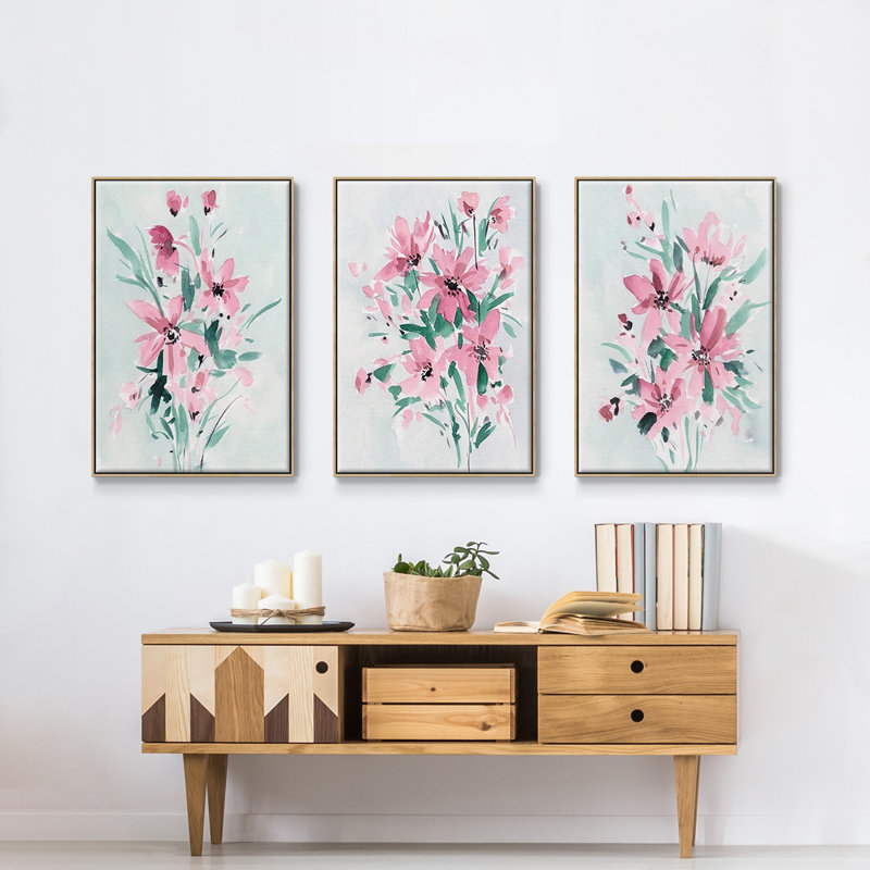 Posy Blooms I, Naturel, H 48 po x l 96 po x P 2 po