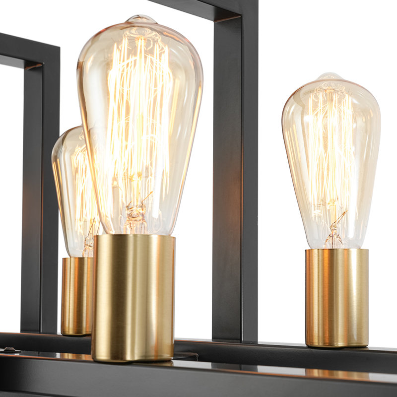Lustre pour îlot de cuisine 8 lumières