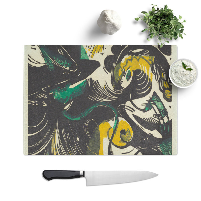 Genesis Ii by Franz Marc Chopping Board, 0.4cm H x 20cm W x 28.5cm L
