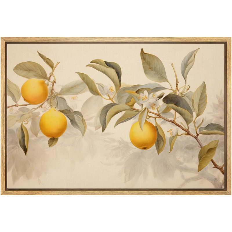 Aliments pour la cuisine «Peach Fruit And» sur, H 16 po x l 24 po, Encadré naturel