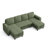 Sherry 106“  Upholstered Modular U-Shape Modular Sectional with Storage, Charging & Cup Holders-120621033-126733096