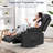 Lannah Faux Leather Recliner Massage Chair, Swivel Rocker Recliner with 360° Rotate & 125°  Reclining Rocking Chair With Two Cup Holders for home