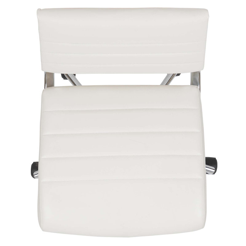 Fauteuil de direction pivotant Crafton, Blanc, Oui, 45"