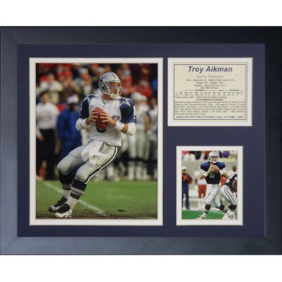 Troy Aikman Throwback Framed Memorabilia