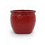 Ensemble de 3 pots de fleurs en céramique, jardinières modernes pour patio, jardin et rebord de fenêtre - finition brillante-1685378038