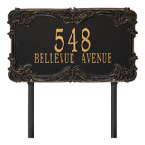 Signature Series 2-Line Lawn Address Sign