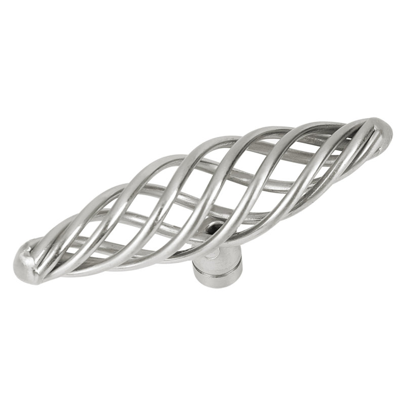 Oversized Kitchen Cabinet Birdcage Knob Multipack, Silver