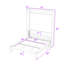 Lit escamotable en bois avec lattes Wood-1995656378