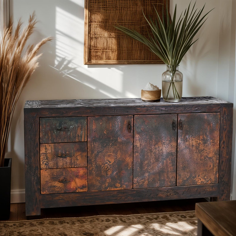 Copper and Reclaimed Wood Buffet