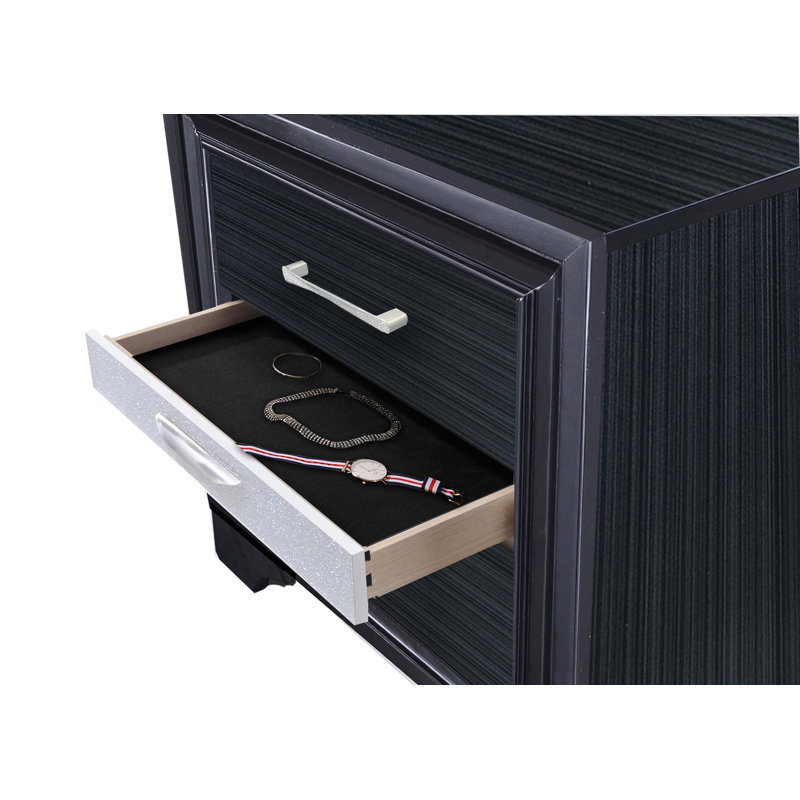 Naima Nightstand, Black