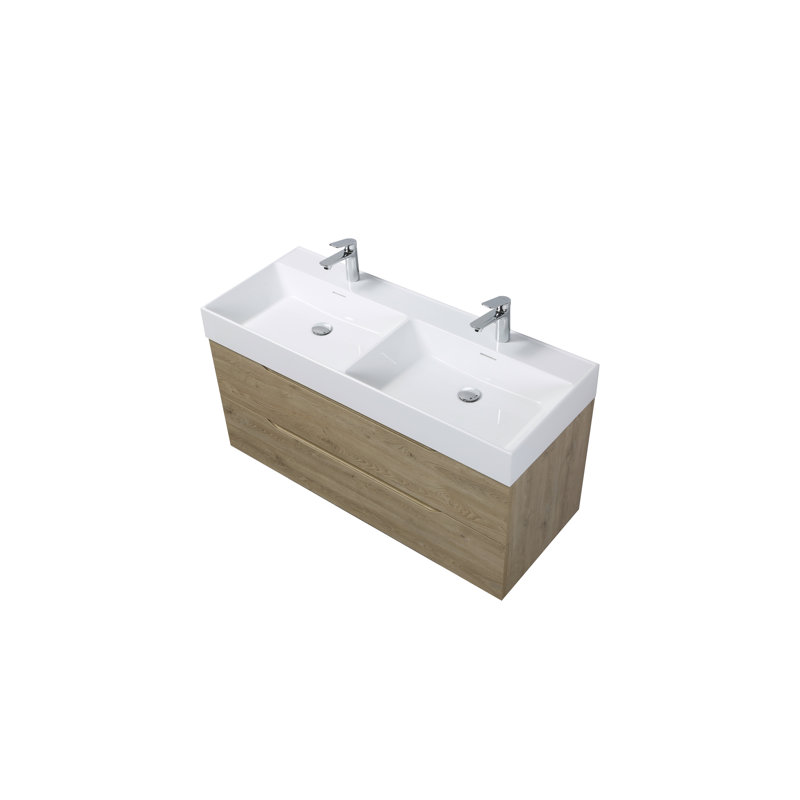  Meuble-lavabo double Combo T de 47 po avec plateau intégré