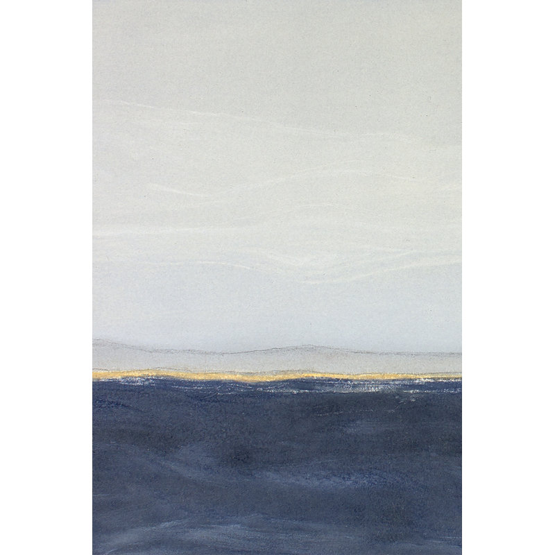 «View To The Shore Diptych I» par Rob Delamater, reproduction sur toile tendue, H 36 po x l 24 po