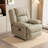 Minisha Faux Leather Swivel Recliner-781307758