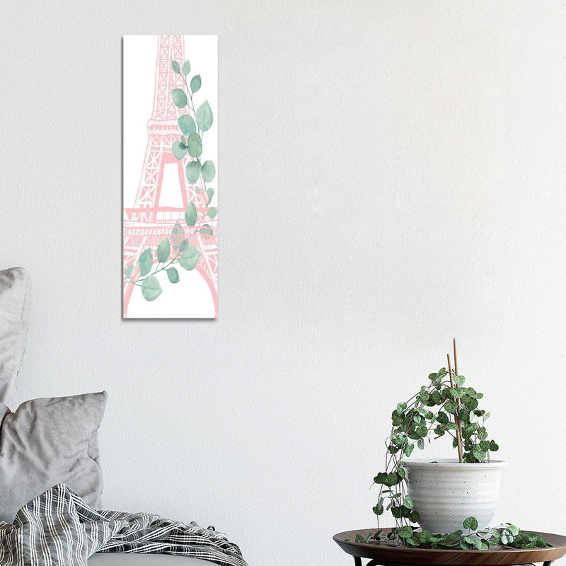 Mint Paris III by Kimberly Allen - Wrapped Canvas Panoramic Painting, 30.48 cm H x 91.44 cm W x 3.175 cm D