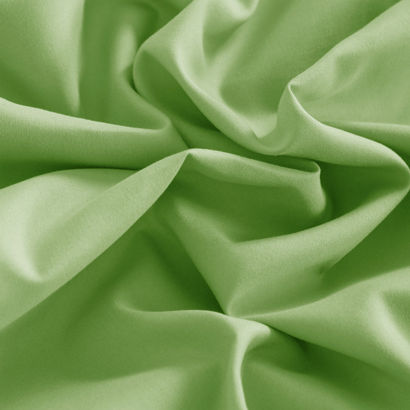 Fitted Bed Sheet Only, 1800 Brushed Microfiber Deep Pocket Fitted Sheet - NTBAY, Sage Green, Full Fitted Sheet