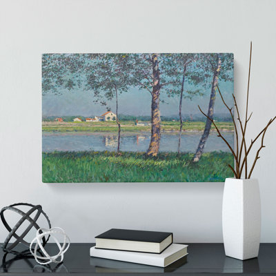 The River Seine by Gustave Caillebotte - Wrapped Canvas