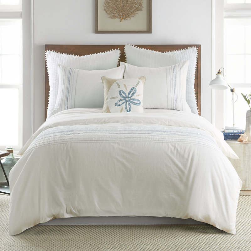 Terrington Stitched Duvet Set, King Duvet Cover + 2 King  Shams